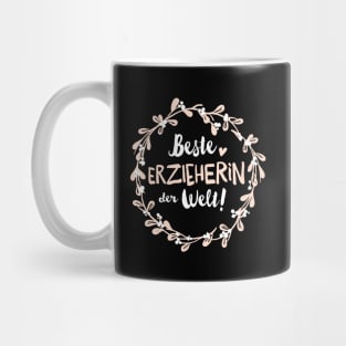 Beste Erzieherin der Welt Kranz Mug